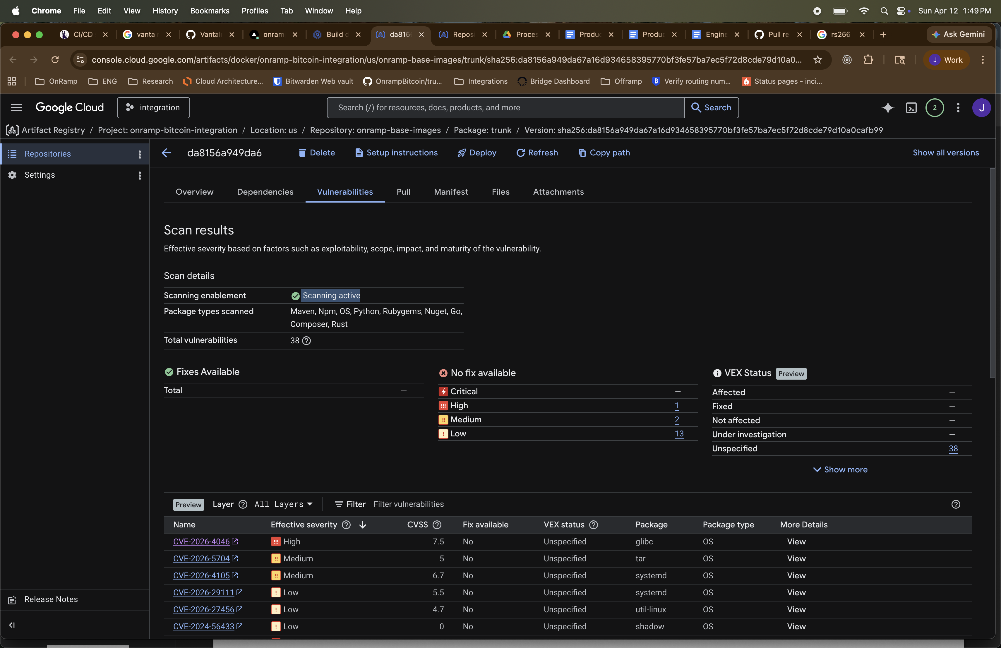 Vulnerability Scanning Results
